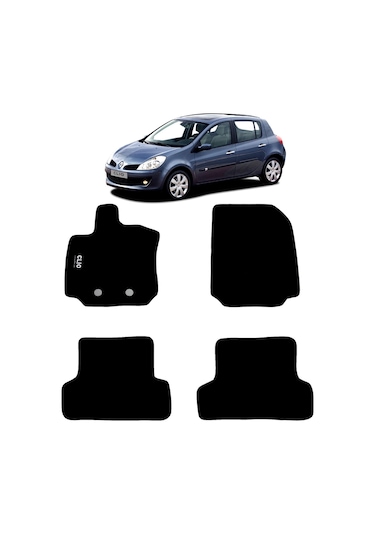 Rizline Renault Clio 3 2005-2012 Halı Paspas