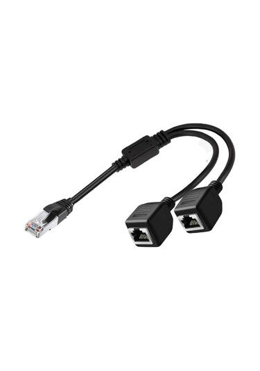 Erkek Rj45 To 2x Dişi Ethernet Çoklayıcı Splitter Dağıtıcı