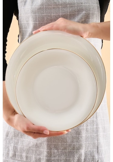 Karaca  Fine Pearl Fame 55 Parça 12 Kişilik Yemek Takımı Gold