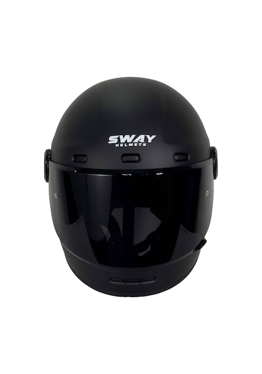 Sway V6 Full Face Motosiklet Kaskı Mat Siyah