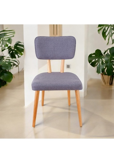 Polly Ahşap Sandalye Gri 6 Adet