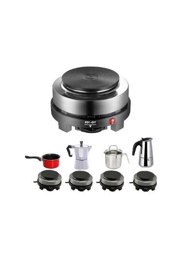 Prestigegoods 500w Mini Kahve Isıtma Fırını, Süt Ve Su İçin, Siyah, Kısa Ve Pratik Siyah