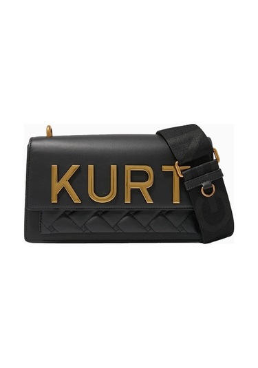 Kurt Geiger Shoreditch East West %100 Deri Kadın Omuz Çantası Siyah
