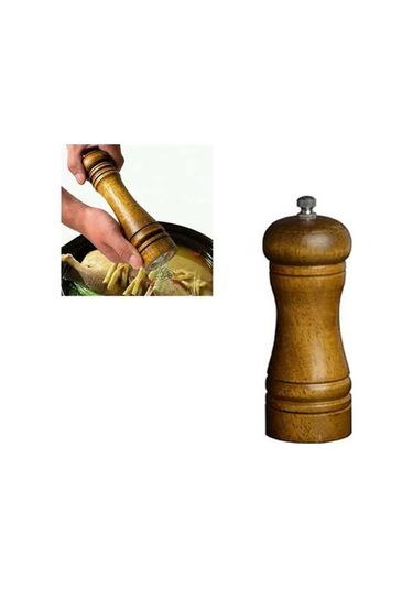 Dancemonkey Klasik Ahşap Baharat Değirmeni, Moda Ahşap Seçenekleri Kahverengi