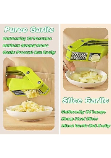 Sarımsak Ezici, 2'si 1 Arada Sarımsak Kıyma Makinesi, Ergonomik S Çok Renkli