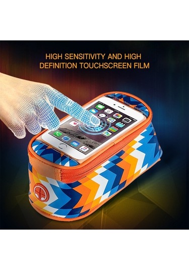 Yulong Dokunmatik Ekran Su Geçirmez Ön Çerçeve Üst Tüp Bisiklet Gri - Mavi