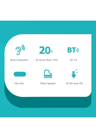 Hangfox Siyah Bt 5.0 Kemişiletim Yastık Hoparlörü - 30 Dakika Otomatik Kapatma İle Uyku Yardımcı, Taşınabilir 5w Ses Cihazı