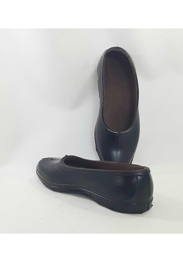 Yemeny Emenek Siyah Astarlı Garalastik Mest Ayakkabı