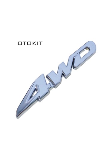 Araba Styling 3d Krom Metal Etiket 4wd Amblem Rozet Çıkartması Suv Arka Bagaj Off-road Toyota Highlander Rav4 Tiguan Ho