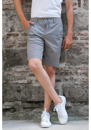 Poliamid Kumaş Regular Fit Likralı Yan Cep Erkek Şort 001