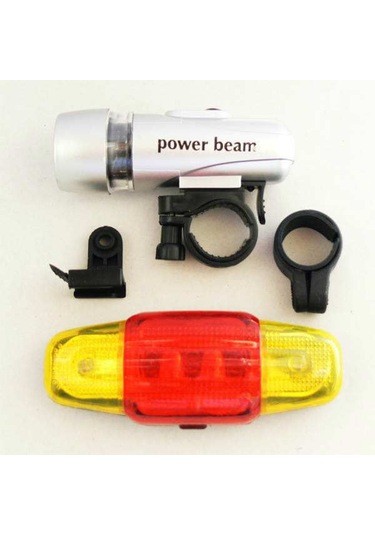 Belderia Bisiklet Lambası Feneri Ön Far Arka Stop Sinyali Çok Renkli