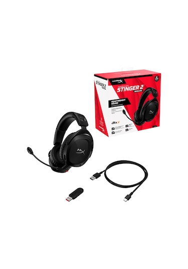 HyperX Cloud Stinger 2 Wireless DTS Kablosuz Kulak Üstü Oyuncu Kulaklığı