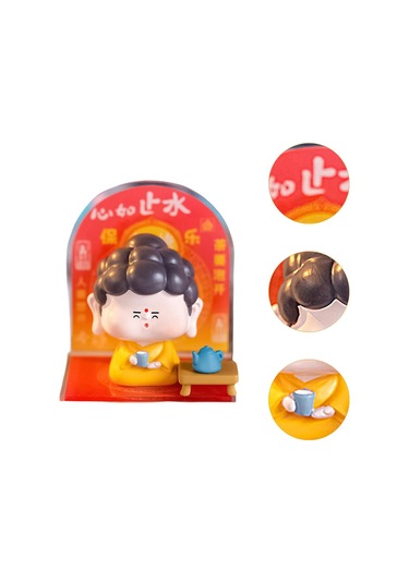 Suntek Sevimli Buda Heykeli Heykelcik Reçine Araba Stil-d