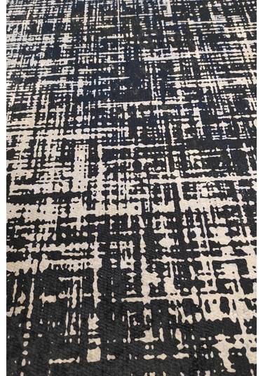 Modern Gri Yıkananabilir Mutfak Halısı Kaymaz Dekoratif Kilim