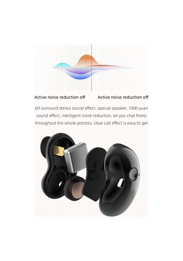 Soulader Bluetooth Kulaklık S6 Plus Kablosuz Şarj Edilebilir Kulak İçi Mikrofonlu Ses Yalıtımlı Spor Ve Günlük Kullanım İçin Uygun