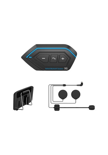 Fortunelane Motorsiklet Kask Kulaklığı Siyah Sert Boru Mikrofon - Bt5.0, 1500mah, Ipx67, Gürültü Engelleme, Kablo Ayrılabilir