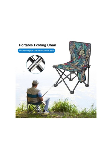 Dongjing Kamp Sandalyesi Açık Sandalye Katlanır Plaj Sandalyesi Siyah