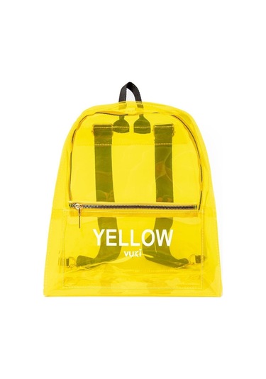 Renkli Şeffaf Sırt Çantası Sarı