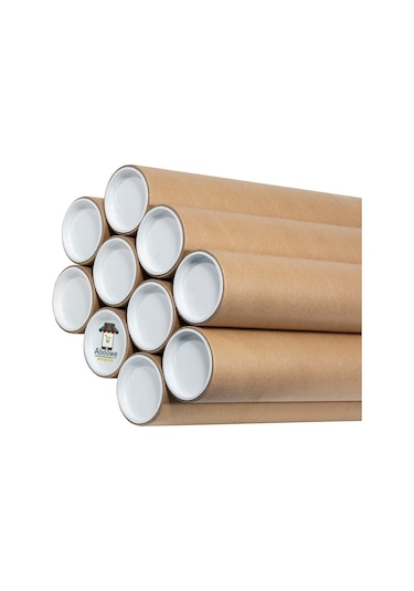 Postüp Silindir Kutu 5 Cm X 50 Cm Poster Afiş Harita Gönderi Tüpü