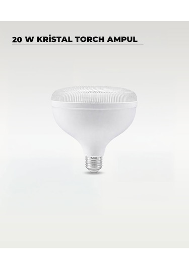 20w Kristal Torch Led Ampul Beyaz Işık