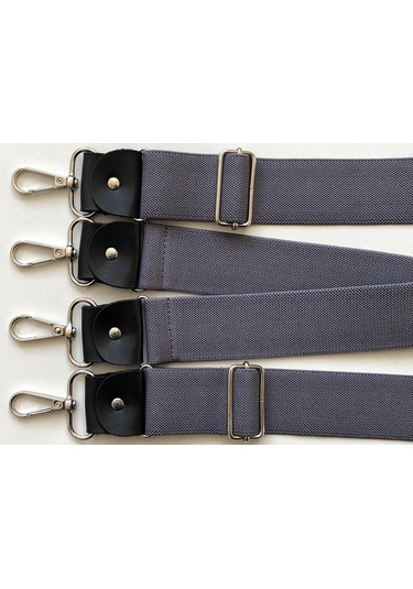 Kancalı Gri Pantolon Askısı 4 Kancalı