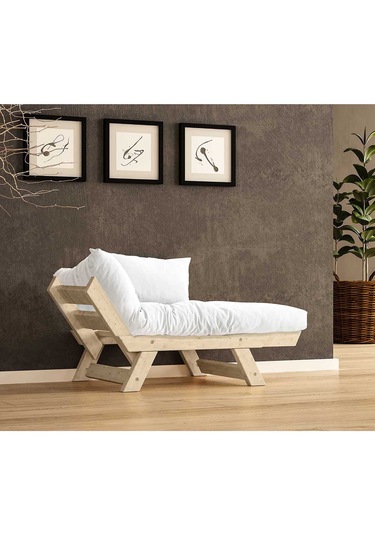 Woodesk Adalar Masif Natural-kırık Beyaz Renk Berjer Cpt8141-140 Kırık Beyaz