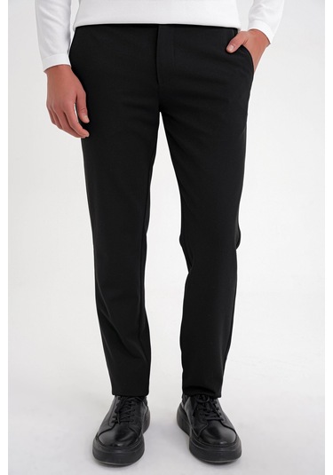 P 1200 Pantolon Comfort Siyah Casual Siyah