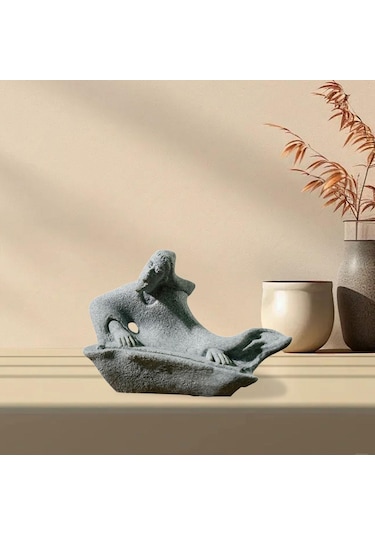 Suntek Antik Çin Heykelcik Heykeli Yapıt Kanunlu-yaşlı-adam