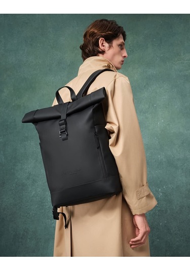 Gaston Luga Spläsh Rolltop 16" Sırt Çantası - Black Siyah