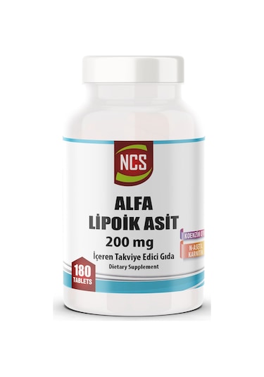 Ncs Koenzim Q-10 Alfa Lipoik Asit L-Karnitin Coenzyme Q10 180 Tablet