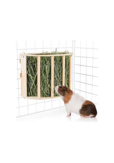 Ruicoo Ahşap Tavşan Yem Depolama Rafı - Büyük Kapasiteli, Diş Sağlığı İçin, Kolay Kurulum, Kedu Ve Tavşanlar İçin
