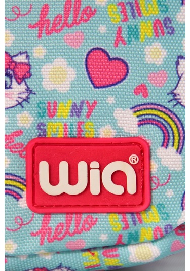 Wia Sweet Cat Kız Çocuk Termoslu Beslenme Çantası Turkuaz