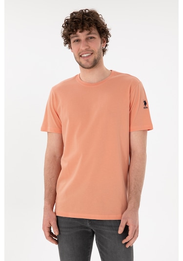 U.S. Polo Assn. Erkek Regular Fit Bisiklet Yaka Somon Basic Tişört 50305985-VR047 U.S. Polo Assn. Erkek Regular Fit Bisiklet Yaka Somon Basic Tişört 50305985-VR047