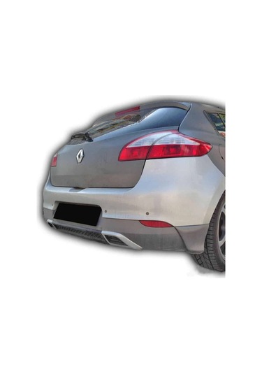 Renault Megane 3 Difüzör Parlak Siyah Plastik Servis Model Izgaralı Arka-difizör-bodykit-ek-karlık