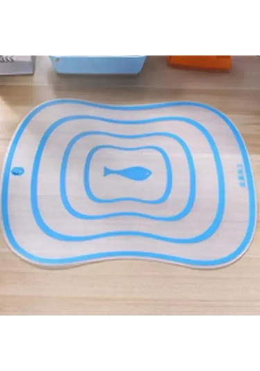 Esnek Şeffaf Kesme Tahtası Mutfak Pp Sınıflandırma Doğrama Tahtası Sebze Et Kesme Tahtası Mutfak Aksesuarları Mavi