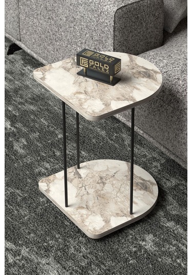 Yan Sehpa Tekerlekli Servis Sehpası Hnd Oval Efes Çok Renkli