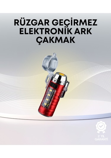 Usb Şarjlı Suya Dayanıklı Elektrikli Çakmak Çok Renkli