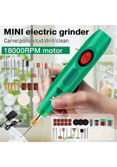 Matkap Cilalama Gravür Kalem Öğütücü Elektrikli Döner Alet Abd Fişi