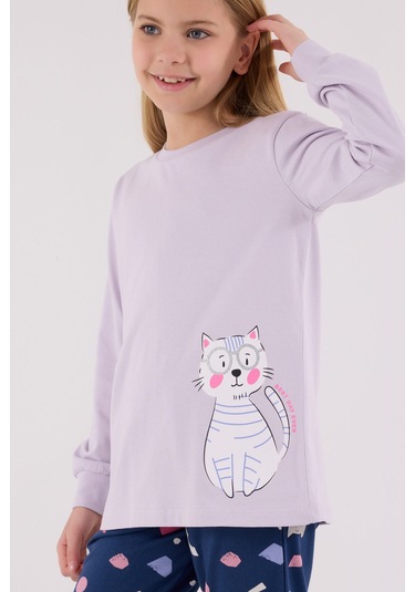 Rolypoly Kız Çocuk Mor Pijama Takımı Rp3697-c-v1 Mor