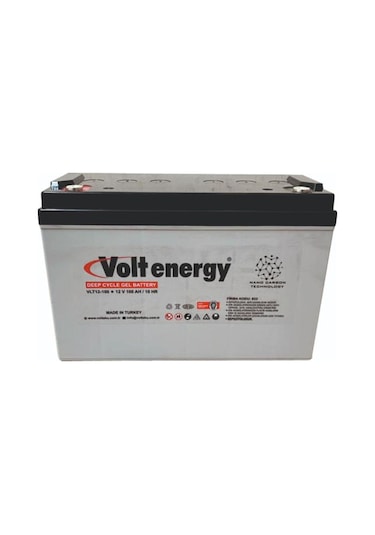 Volt 12 V 100 Ah Amper Jel Akü Deep Cycle Nanocarbon (ÜRETİM YILI: 2023)