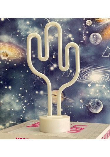 Kaktüs Tasarımlı Neon Lamba Yeşil