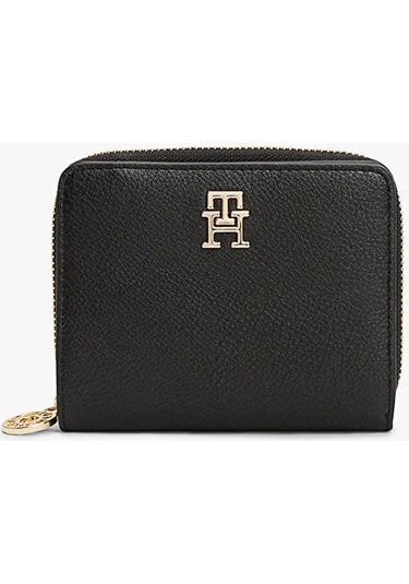 Tommy Hilfiger Th Dıstınct Med Za Kadın Siyah Cüzdan Aw0aw17473bds Siyah