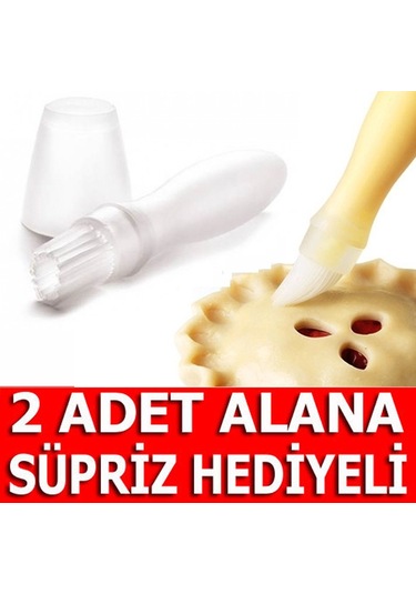 Yağ Hazneli Silikon Yumurta Fırçası Pasta Börek Kek Hamur Fırçası