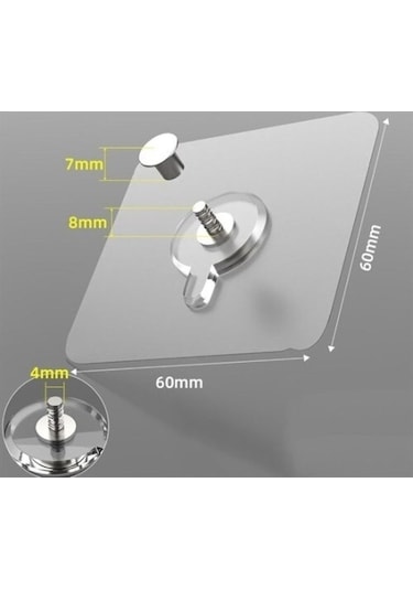 Ultra Güçlü Vantuzlu Askı-9063854432619 Çok Renkli