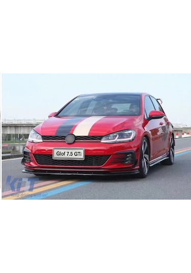 Vw Golf 7.5 Gtı Uyumlu Ön Tampon Çıtası Pianoblack