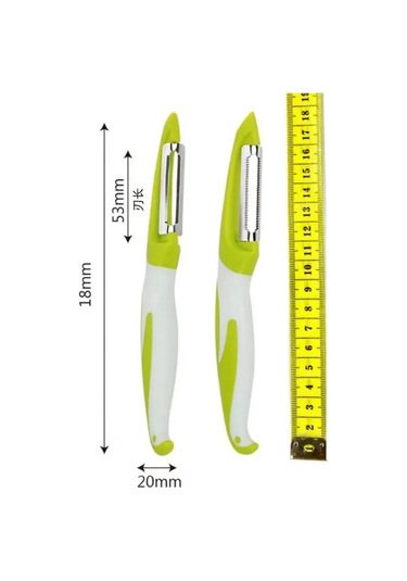 Xindoker Ev Kullanımlı Yeşil Meyve Sebze Soyucu - Elma, Patates, Balkabağı İçin Pratik Soyma Aleti Yeşil