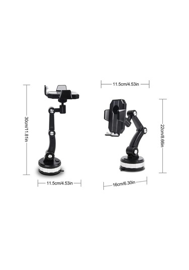 Cbtx X-0566 Araba Dashboard Ön Cam Ayarlanabilir Cep Telefonu Tutucu Vantuz Braketi
