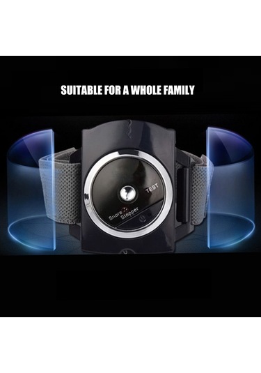 Vkemall Akıllı Horlama Durdurucu Bilek Tipi Mini Elektronik Uyku Asistanı Horlama Önleyi Siyah