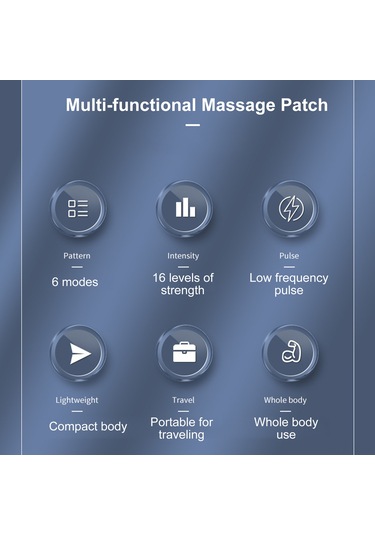 Teltree Taşınabilir Ems Boyun Masaj Aleti - 6 Mod, 16 Kademe Şarj Edilebilir Sarı Model + 2 Yapışkan Ped Sarı