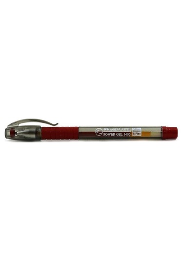 Faber Castell 1406 Power Jel Konik Uç Kırmızı Kalem 05